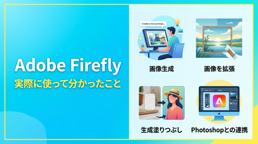 Geminiで生成したAdobe Fireflyの記事アイキャッチ